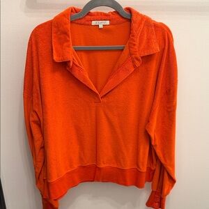 Z Supply Orange Sweatshirt